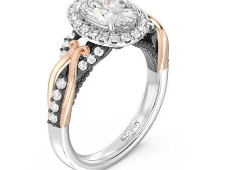 Enchanted Star Lab Grown Diamond 14K Gold Ursula Halo Engagement Ring For Cheap