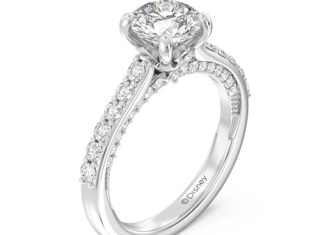 Enchanted Star Lab Grown Diamond Aurora Engagement Ring with Hidden Accent Details Online Hot Sale