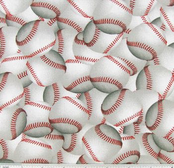 Baseballs Sports Fabric by the yard Sale