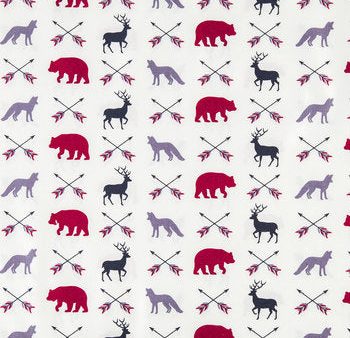 Woodland In The Woods Arrows and Animals Fabric by the yard For Sale