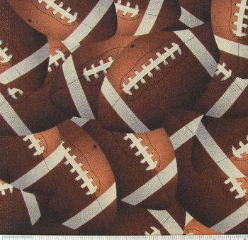 Footballs Football Sports Fabric by the yard on Sale