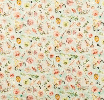 Woodland Floral Buck Head Fabric by the yard Online Hot Sale