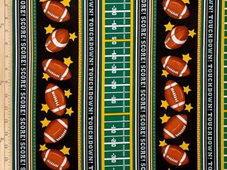 Score Field Footballs Football Sports Fabric by the yard Online Hot Sale