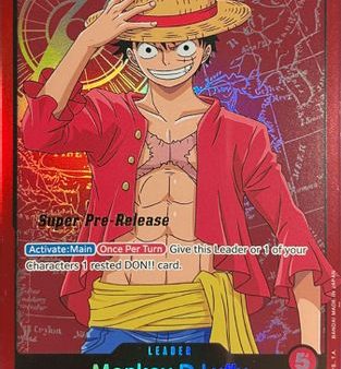 Monkey.D.Luffy (001) (ST01-001) - Super Pre-Release Starter Deck 1: Straw Hat Crew Foil [Leader] Online Hot Sale