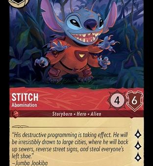 Stitch - Abomination (125 204) - The First Chapter Cold Foil [Rare] Fashion