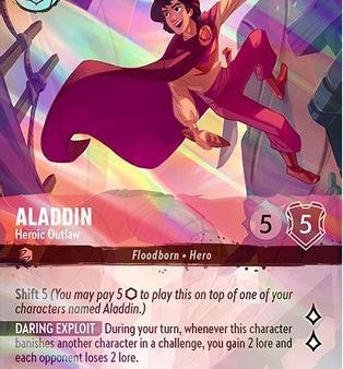 Aladdin - Heroic Outlaw (Enchanted) (211 204) - The First Chapter Holofoil [Enchanted] on Sale