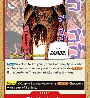 Diable Jambe (ST01-016) - Super Pre-Release Starter Deck 1: Straw Hat Crew  [Common] Supply