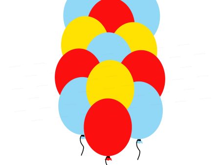 Circus Theme Colour 60 Pcs Balloons Online