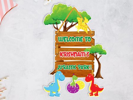 Dinosaur Theme Welcome Board Online Sale