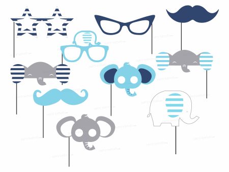 Blue Elephant Theme Customized Props Online