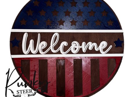 Americana 14” door sign Fashion