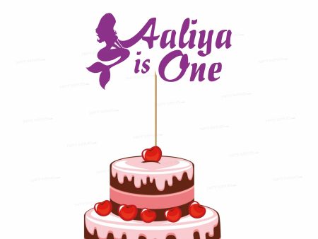 Mermaid Theme Personalized Cake Topper Fashion