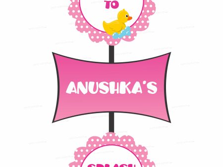 Duck Theme Girl Personalized Door Poster Online now