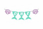 Mermaid Theme Personalized with Baby Age Hanging Sale