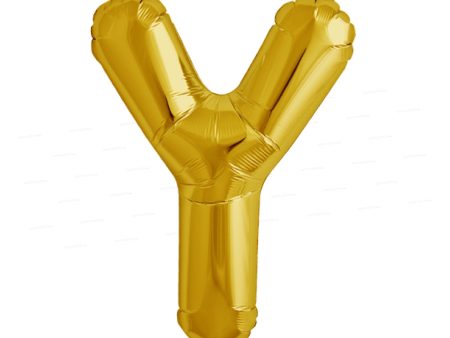 Alphabet Y Premium Gold Foil Balloon Online Sale