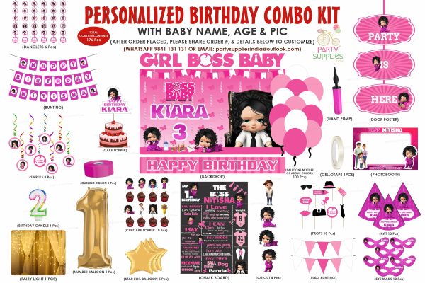 Girl Boss Baby Theme Premium Kit Discount