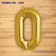 Number 0 Premium Gold Foil Balloon For Sale