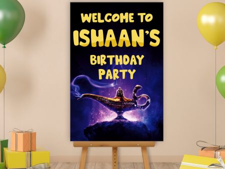 Aladdin Theme Personalized Welcome Poster Online Sale