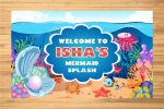 Mermaid Theme Customized Welcome Board For Cheap