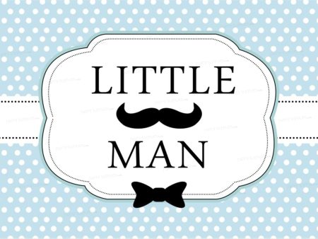 Little Man Theme Customized Welcome Board Hot on Sale