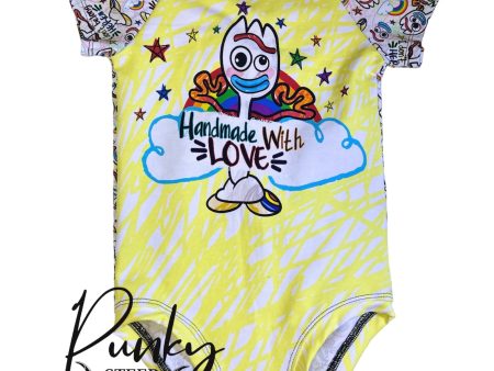 2t “handmade with love” forky bodysuit Online