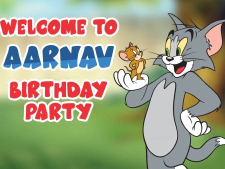 Tom & Jerry Theme Welcome Poster Discount