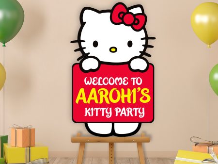 Hello Kitty Theme Customized Welcome Board Fashion