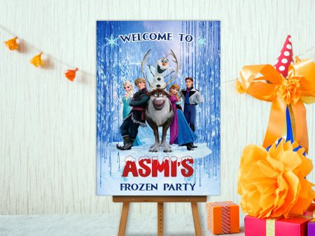 Frozen Theme Customized Welcome Board on Sale