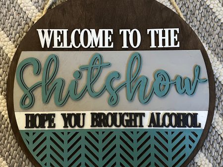 shitshow 14” door sign For Discount