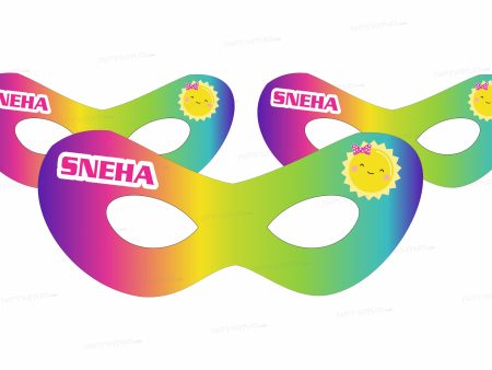 Sunshine Theme Girl Personalized Eye Mask on Sale