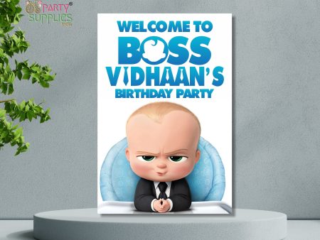 Boss Baby Theme Personalized Welcome Board Supply