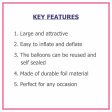 Number 8 Premium Silver Foil Balloon Cheap