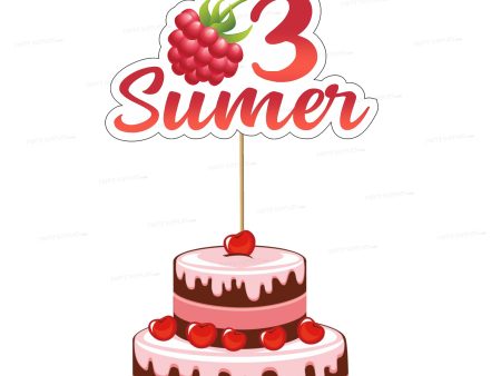 Fruits Theme Customized Cake Topper Cheap