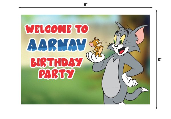 Tom & Jerry Theme Welcome Poster Discount