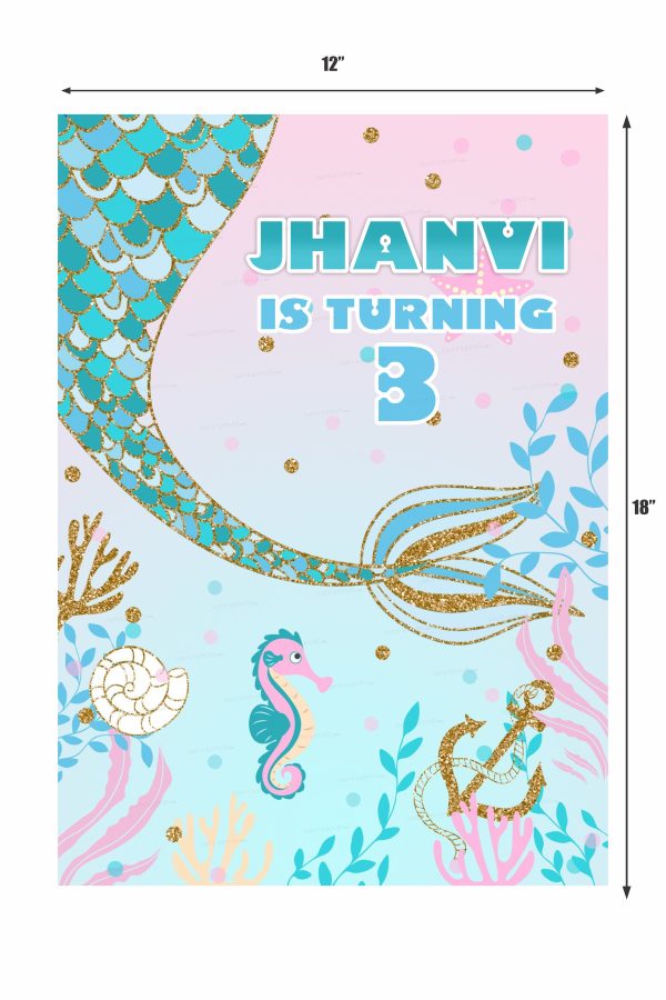 Mermaid Theme Personalized Welcome Board Online Hot Sale