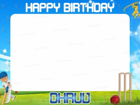 Cricket Theme Customized PhotoBooth Online