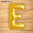 Alphabet E Premium Gold Foil Balloons on Sale