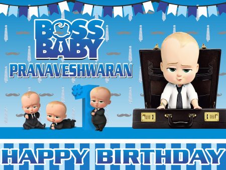 Boss Baby Theme Backdrop Supply