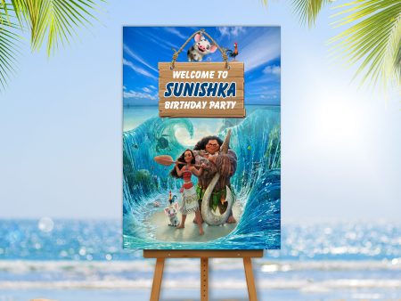 Moana Theme Welcome Board Online Sale