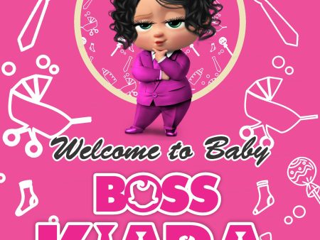 PSI Lady Boss Baby Theme Welcome Board Sale