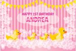 Duck Theme Girl With Name Backdrop Online Hot Sale