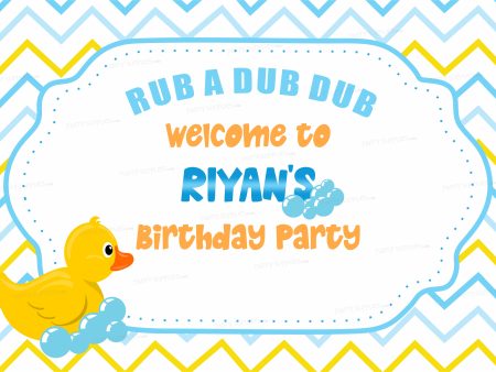 Duck Theme Boy Personalized Welcome Board Cheap