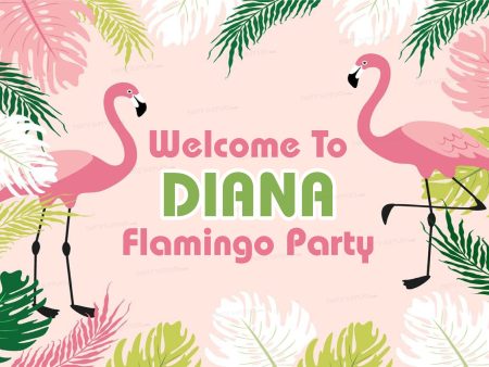 Flamingo Theme Customized Welcome Board Online