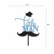 Little Man Theme Customized Cake Topper on Sale