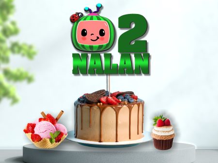 Coco Melon Theme Boy Customized Cake Topper on Sale