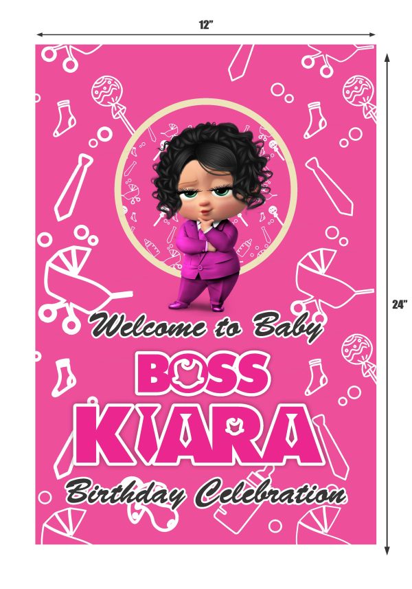 PSI Lady Boss Baby Theme Welcome Board Sale