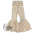 2t butterscotch checkered bell bottoms Online Hot Sale