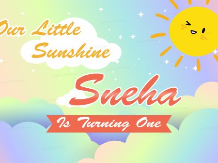 Sunshine Theme Girl Customized Backdrop Supply