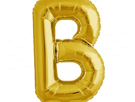 Alphabet B Premium Gold Foil Balloons For Sale