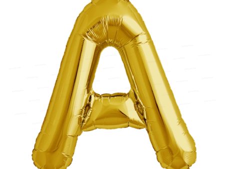 Alphabet A Premium Gold Foil Balloons Online now